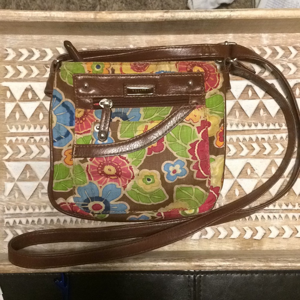 👜 Rosetti Brown & Floral Crossbody 👜